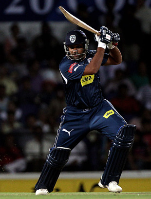 Rohit Sharma punches one through the off side, Deccan Chargers v Rajasthan Royals, IPL 2010, Nagpur, April 5, 2010