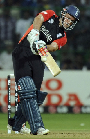 Andrew Strauss got to a half-century at a run a ball, India v England, World Cup, Group B, Bangalore, February 27, 2011