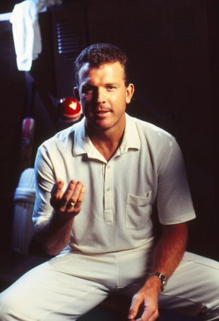Craig McDermott in the Australian dressing room, April 23, 1993