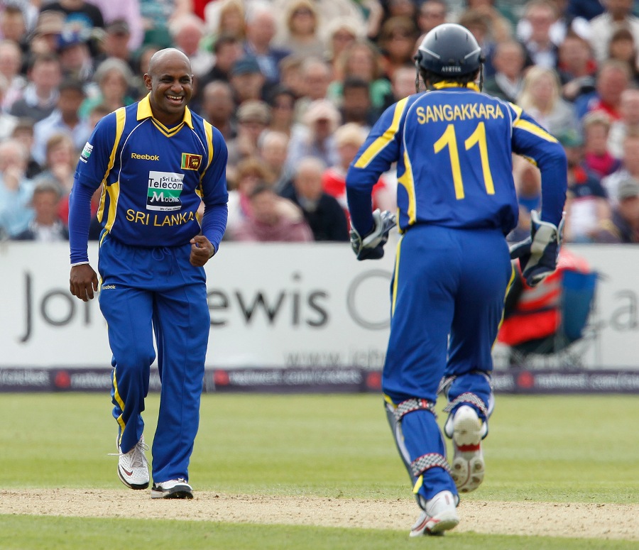 Sanath Jayasuriya picked up two cheap wickets on his return to the Sri Lankan side