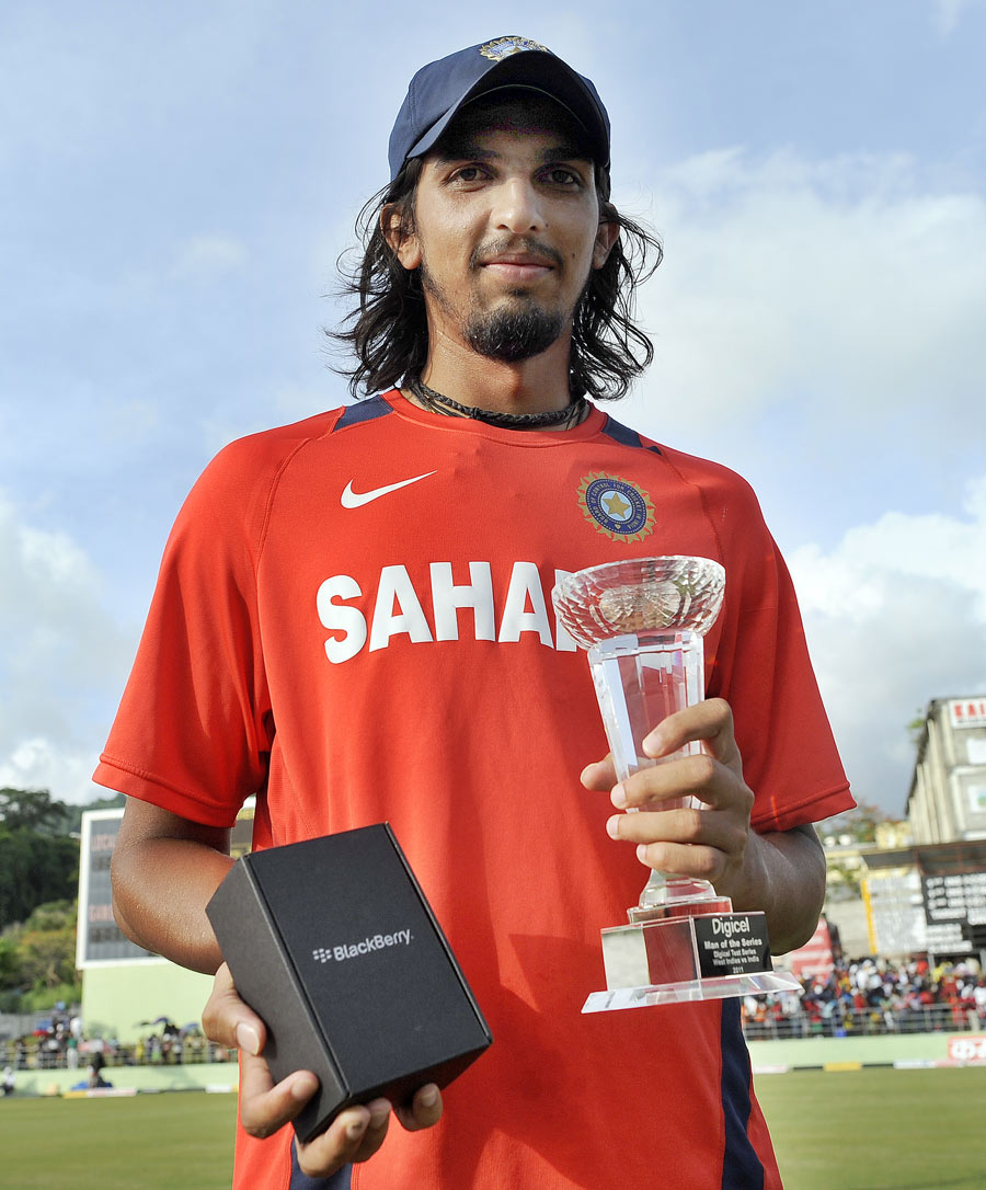 Ishant Sharma was Man of the Series for his 22 wickets
