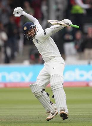 Rahul Dravid anchored India's innings with a classy century, England v India, 1st Test, Lord's, 3rd day, July 23, 2011