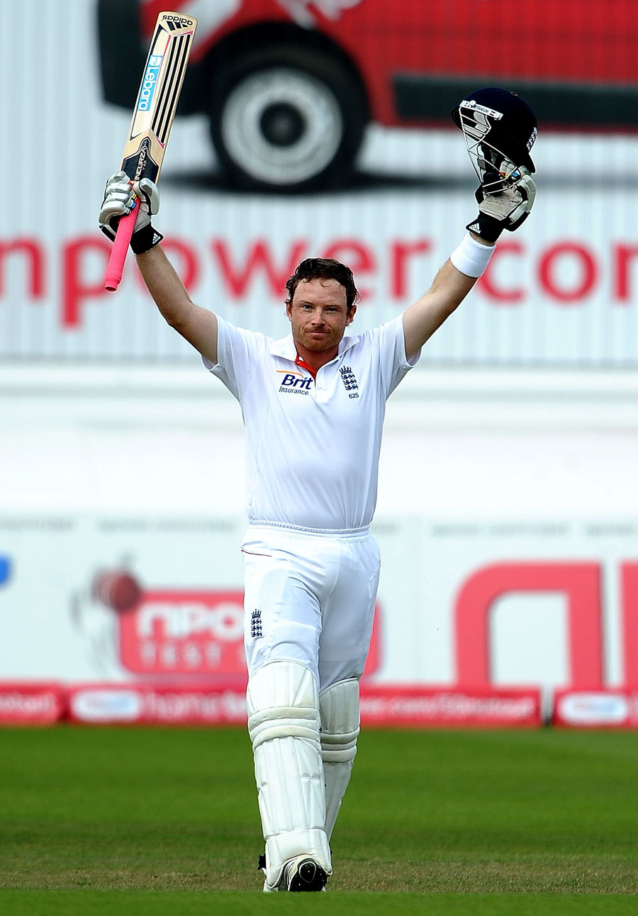 Ian Bell brings up his first century from the No. 3 position