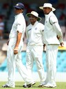 Rahul Dravid, Sachin Tendulkar and VVS Laxman in the field