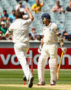 Peter Siddle had VVS Laxman caught behind cheaply