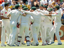 Australia get together after winning the Border-Gavaskar Trophy