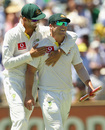 Nathan Lyon and David Warner are all smiles after Australia beat India