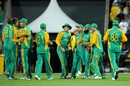 South Africa celebrate Rob Nicol's wicket