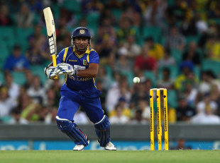 Kumar Sangakkara got to 10,000 ODI runs, Australia v Sri Lanka, CB Series, Sydney, February 17, 2012