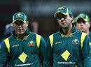 David Warner and Ricky Ponting trudge off after the defeat