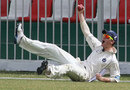 Ryan Flannigan takes a catch at the boundary