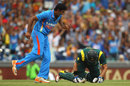 R Ashwin is pumped up after running out Michael Hussey