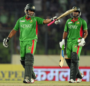 Tamim Iqbal reaches his third consecutive ODI half-century, Bangladesh v Sri Lanka, Asia Cup, Mirpur, March 20, 2012