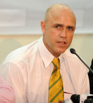 Richard Pybus speaks at his first press conference as Bangladesh coach, Dhaka, June 4, 2012