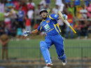 Tillakaratne Dilshan leaps after completing his hundred