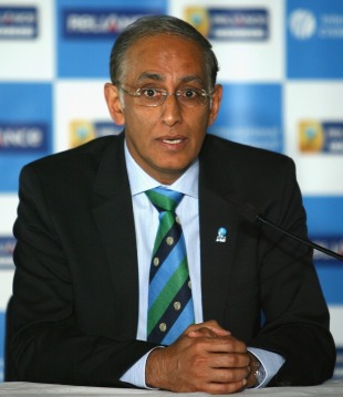 Haroon Lorgat, the ICC chief executive, at a press conference, Melbourne, June 13, 2012