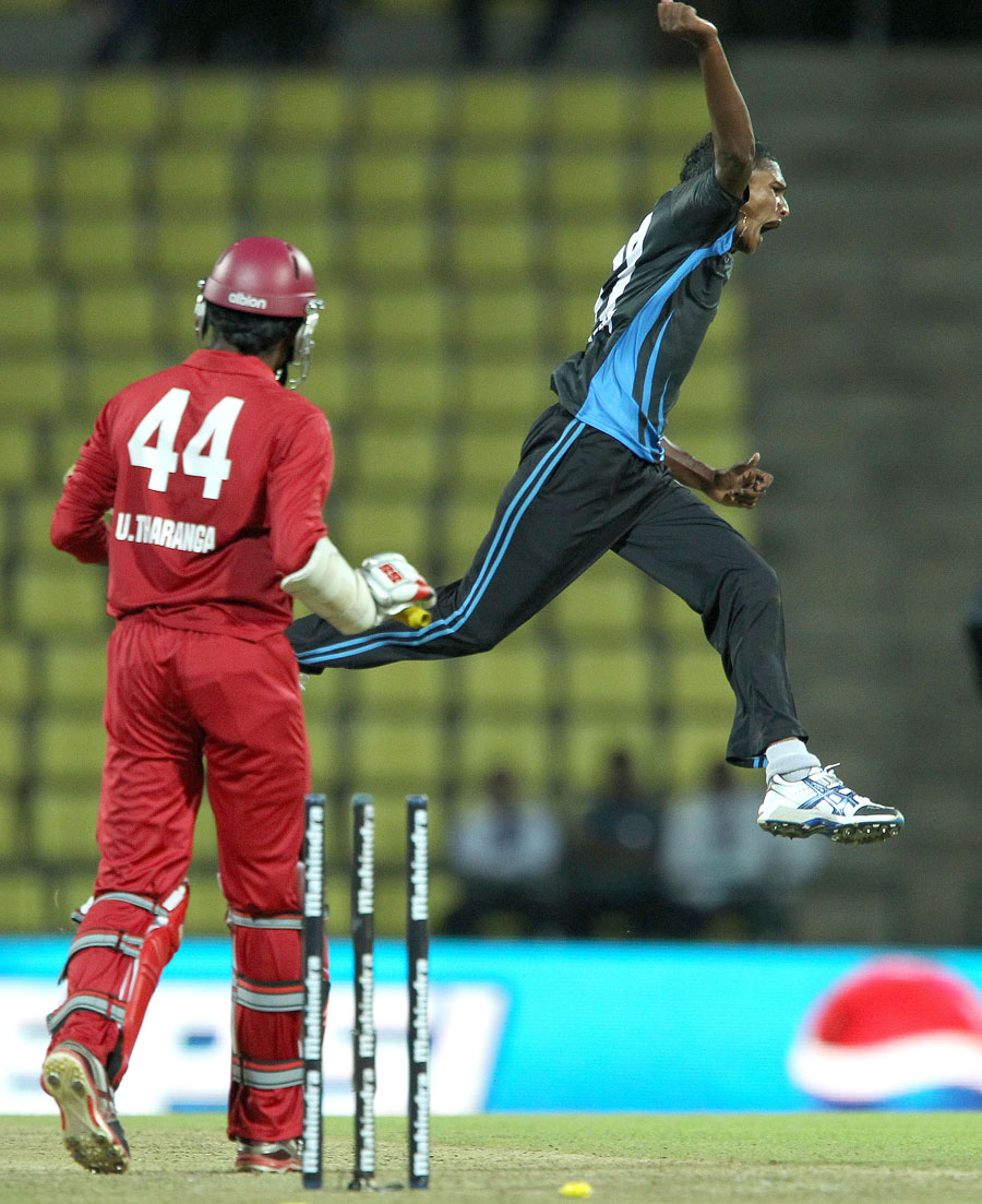 Chathuraga Kumara finished with three wickets