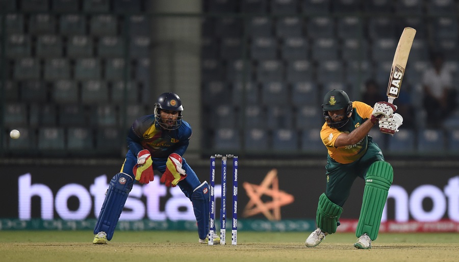 Hashim Amla, though, took the lead in South Africa's chase with an unbeaten 56 off 52 balls