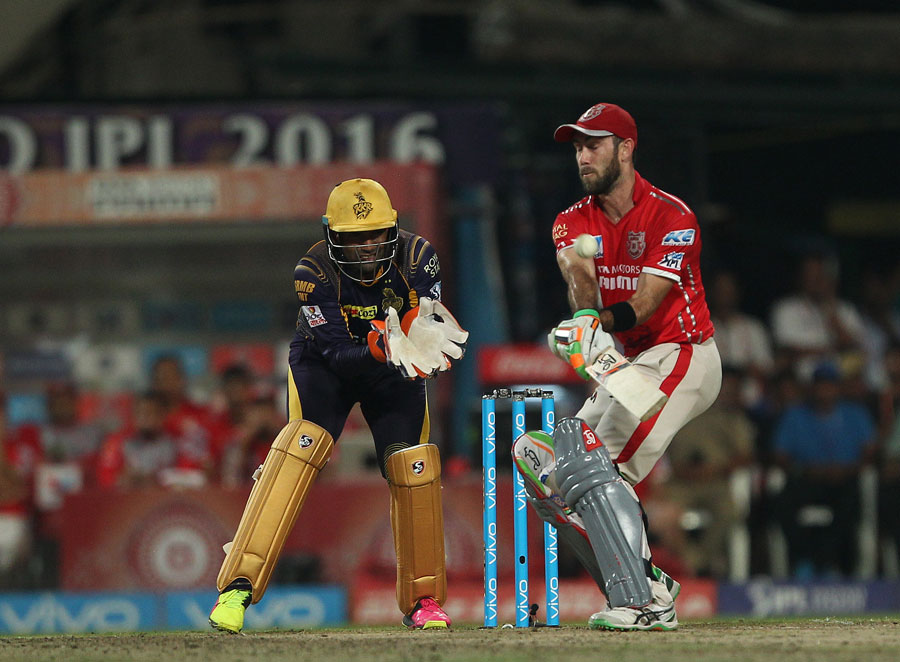 Maxwell, though, kept his side in the chase with a brisk fifty. Just when it looked like Kings XI might be in control, Piyush Chawla removed Maxwell
