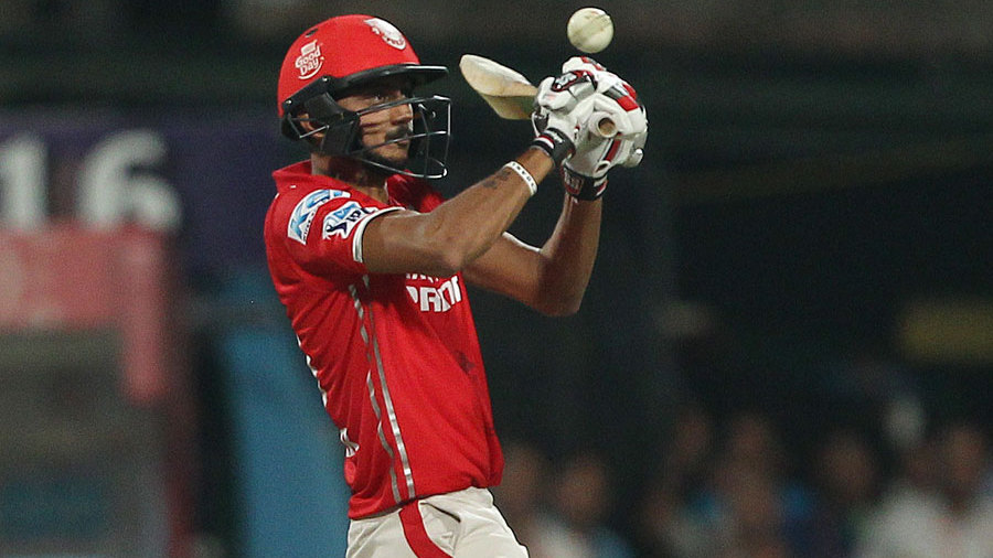 Axar Patel blitzed two sixes and a four in his seven-ball 21 to keep Kings XI in the game