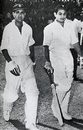 Pankaj Roy and Vinoo Mankad resume their record partnership, India v New Zealand, 5th Test, Madras, January 7, 1956