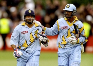 Sachin Tendulkar and Rahul Dravid scored unbeaten hundreds as India pulverized Kenya, 15th match: India v Kenya, Bristol, May 23, 1999