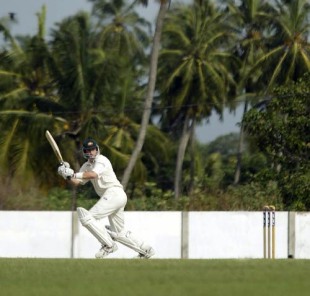 Mark Waugh flicks the ball on his way to 55, Australia v Pakistan, 1st Test, P Saravanamuttu Stadium, Colombo, October 3, 2002 