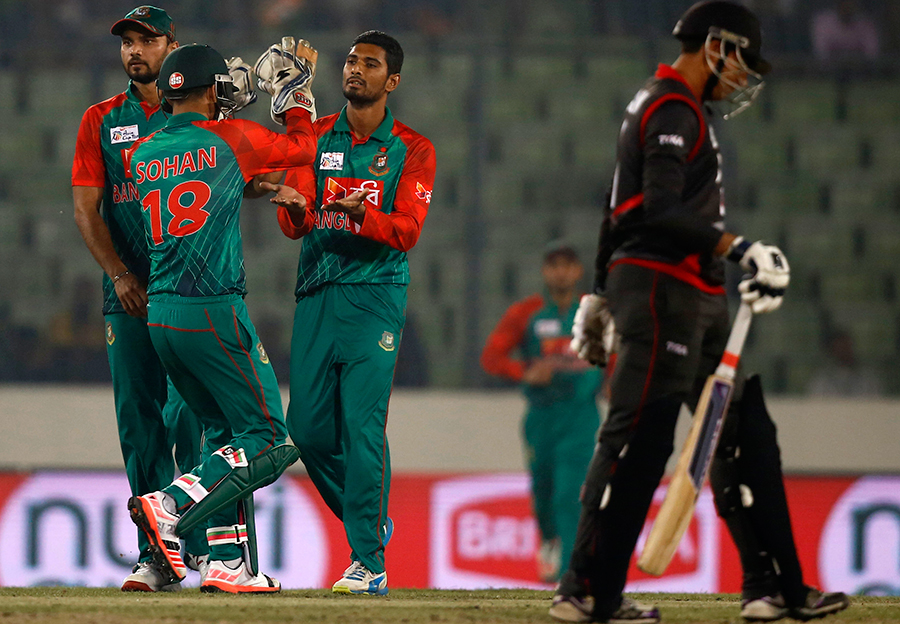 Mahmudullah also chipped in with two wickets as UAE were bowled out for 82 and suffered a 51-run defeat