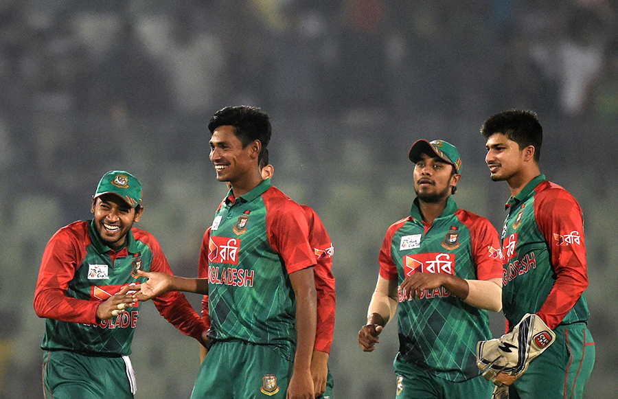 And Mustafizur Rahman left UAE's chase in ruins with a double-wicket over